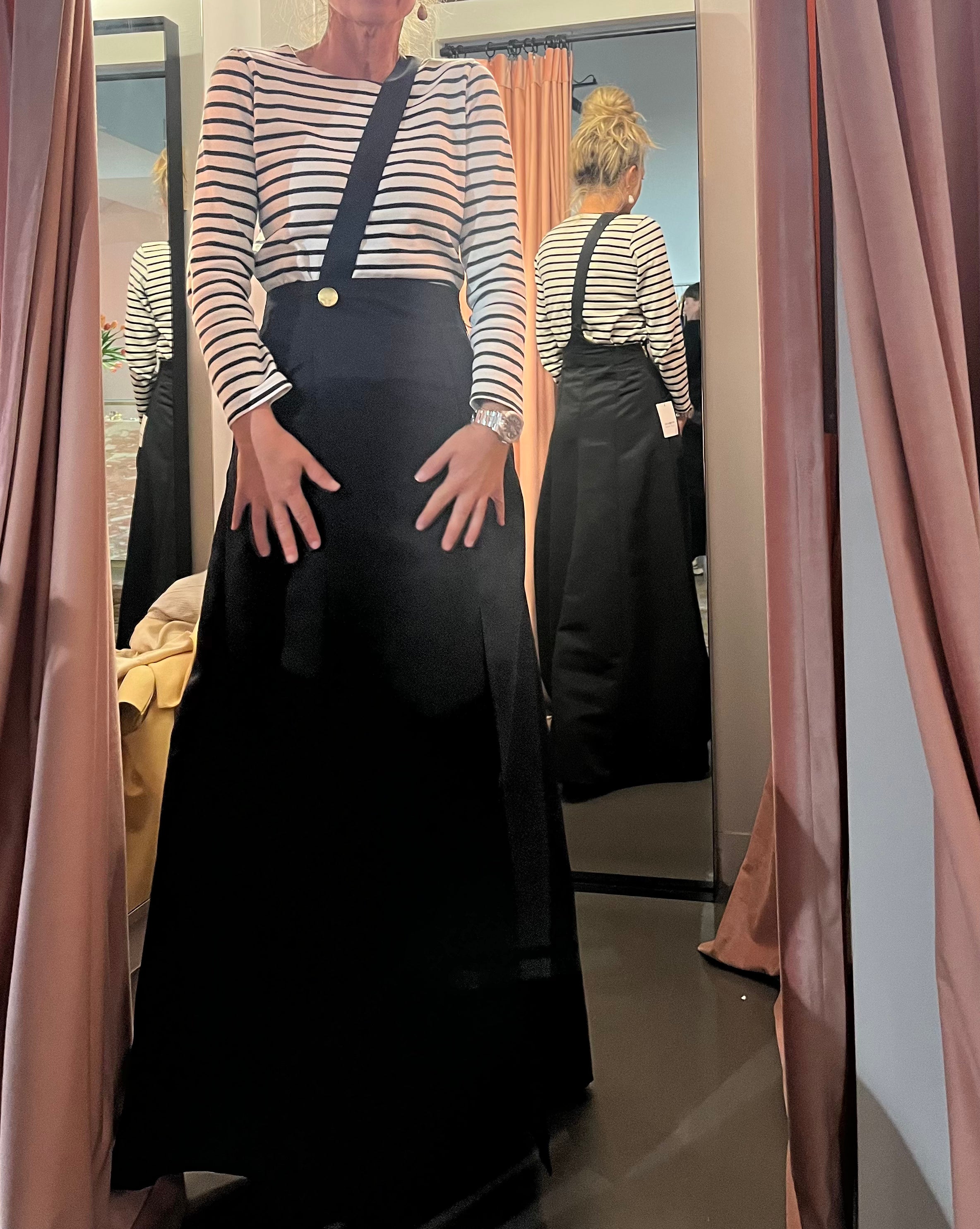 Pinafore sales skirt maxi