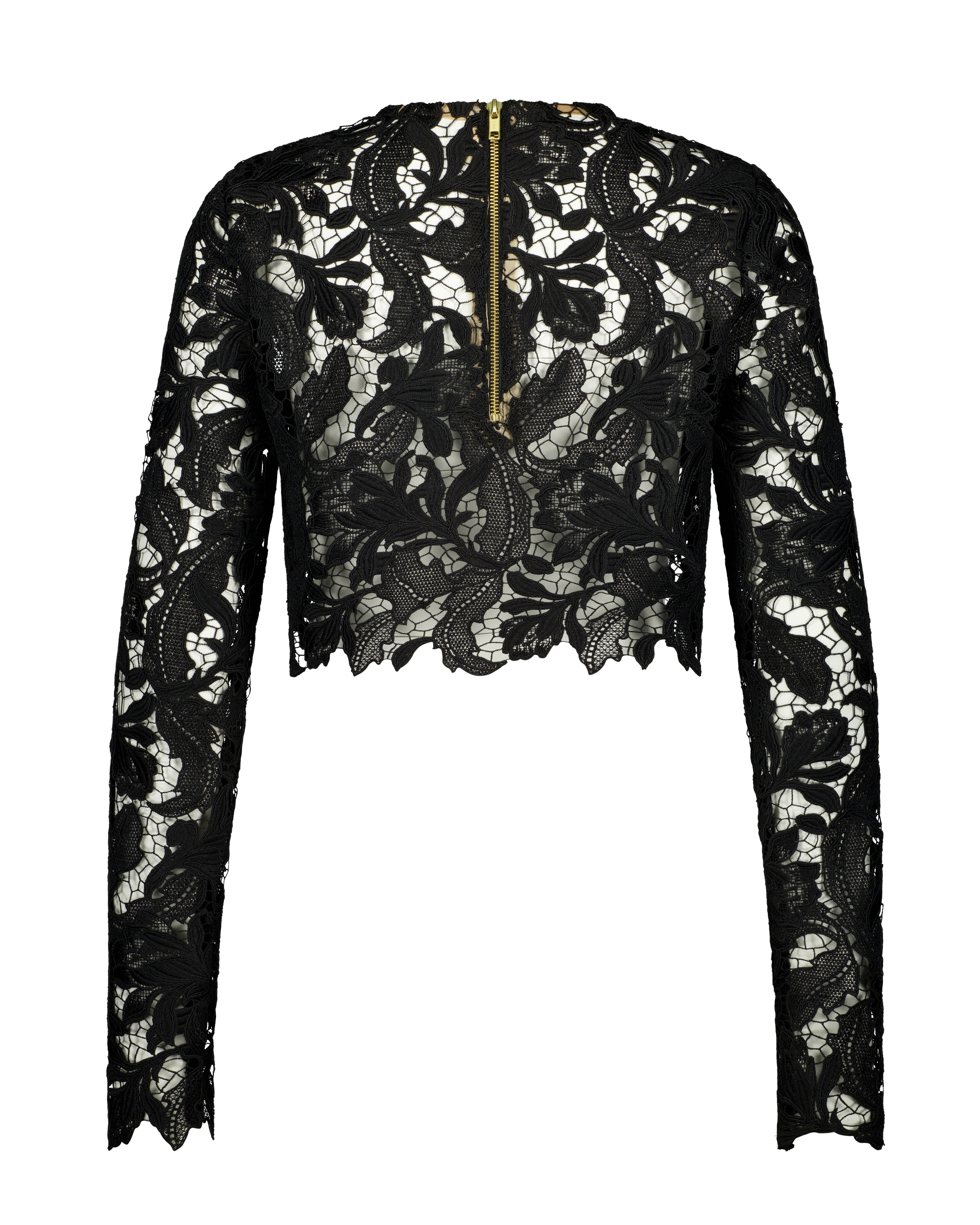 The Florentine Lace Top / Black
