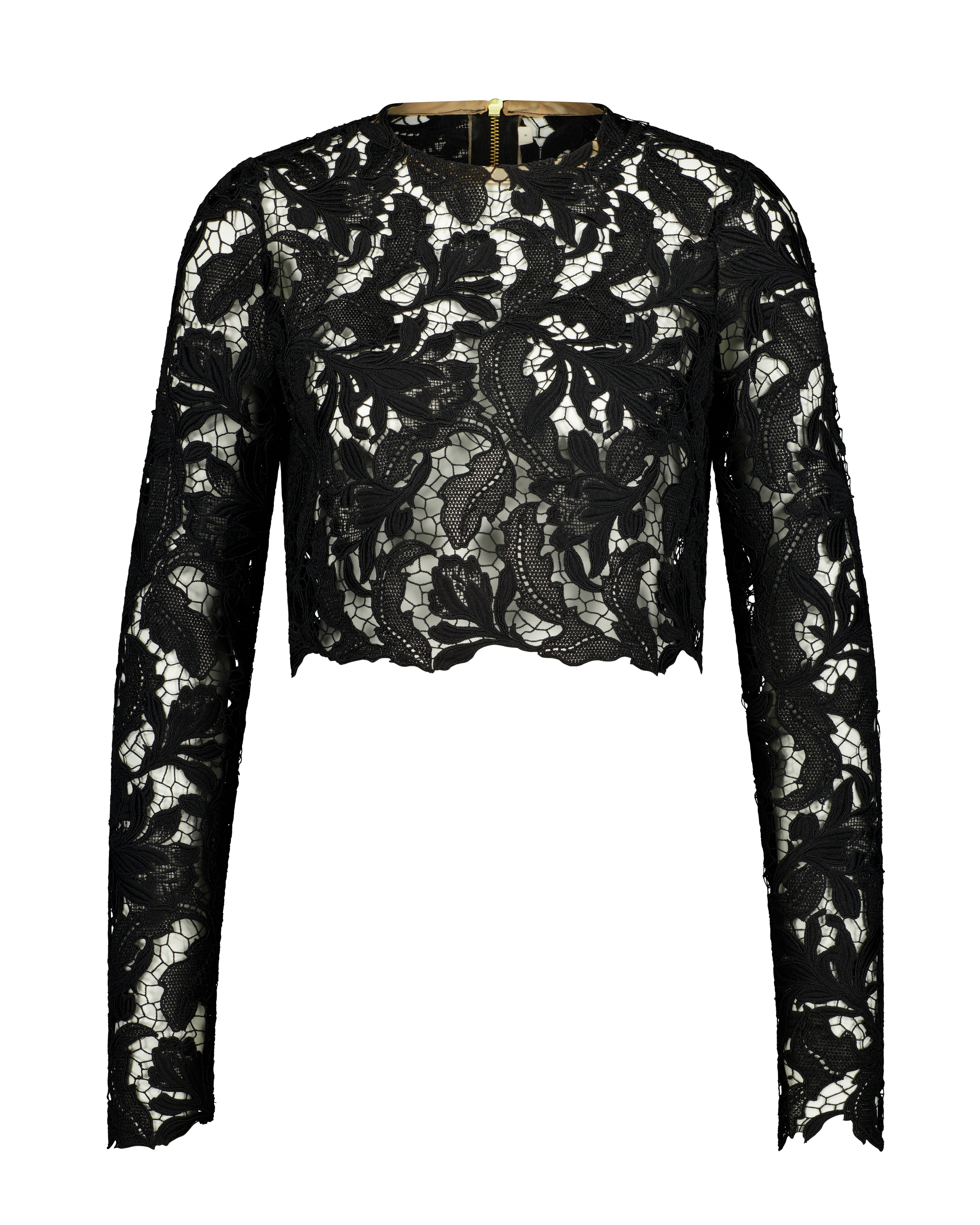 The Florentine Lace Top / Black
