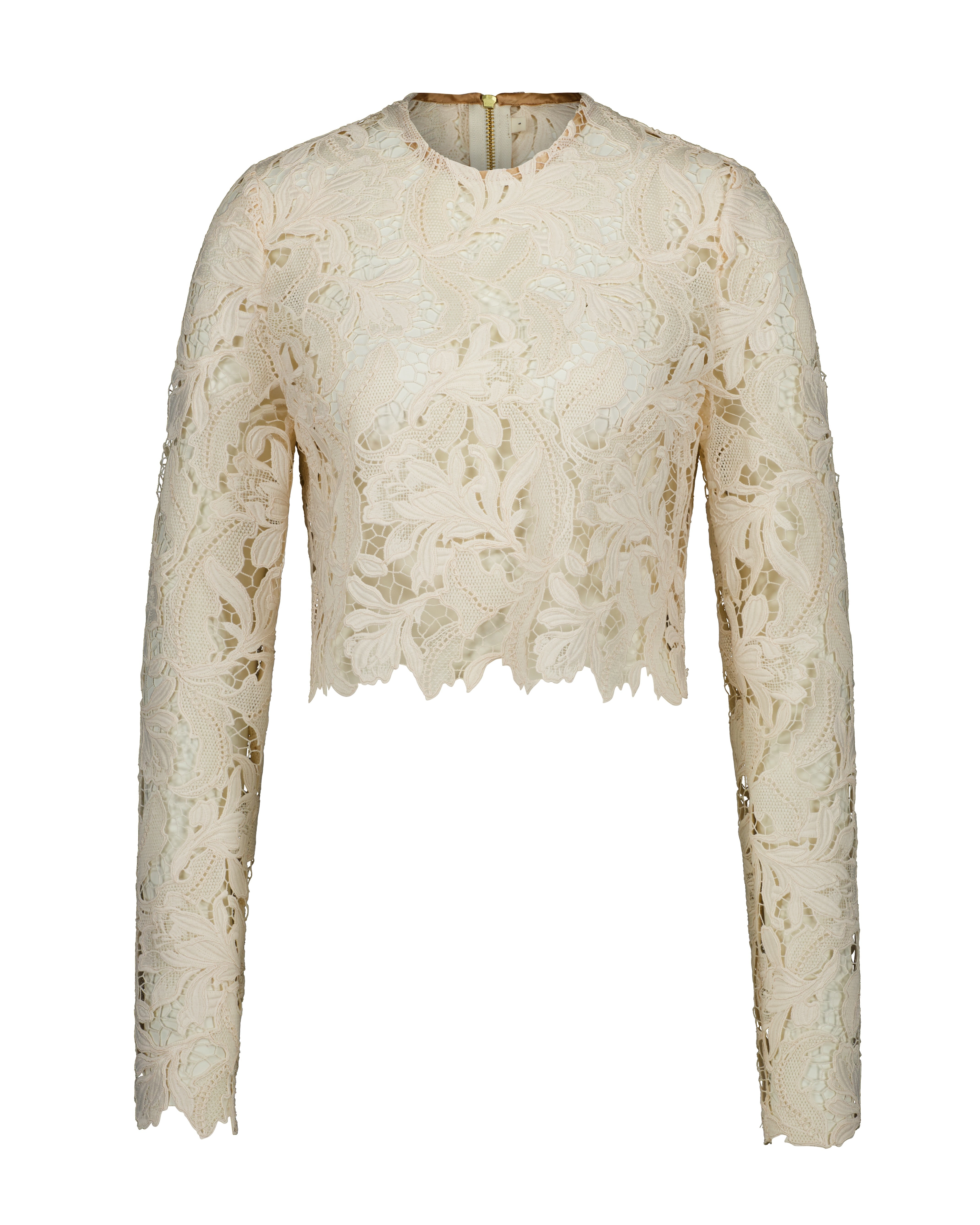 The Florentine Lace Top Buttermilk