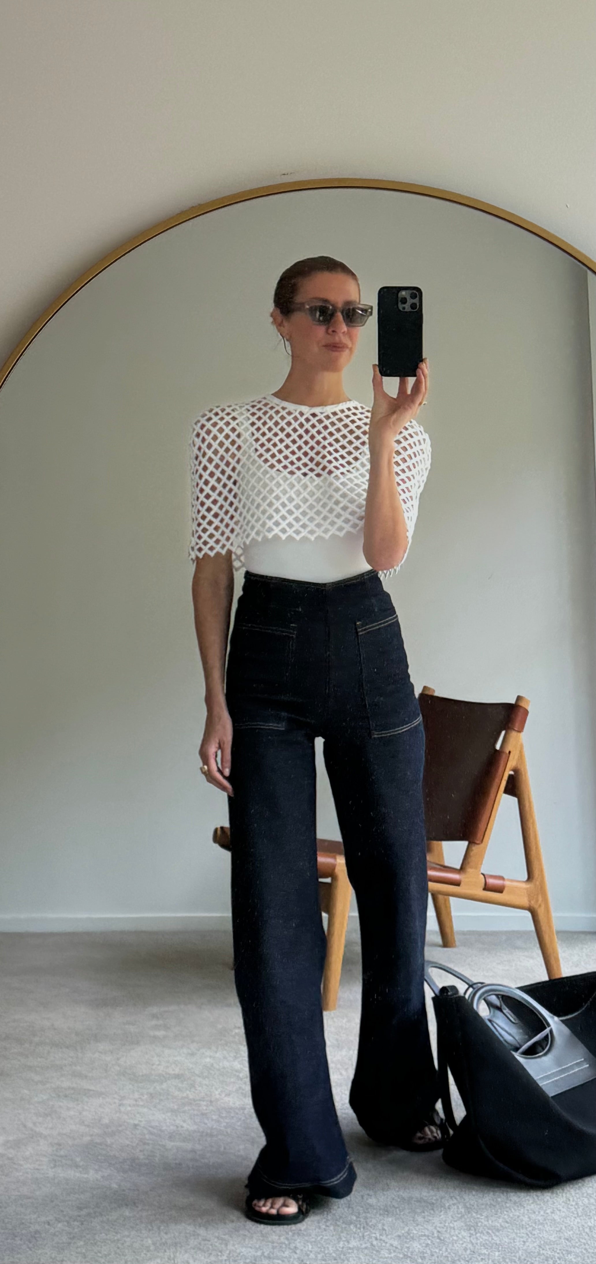 Villa Savoye Summer Capelet / Bianco