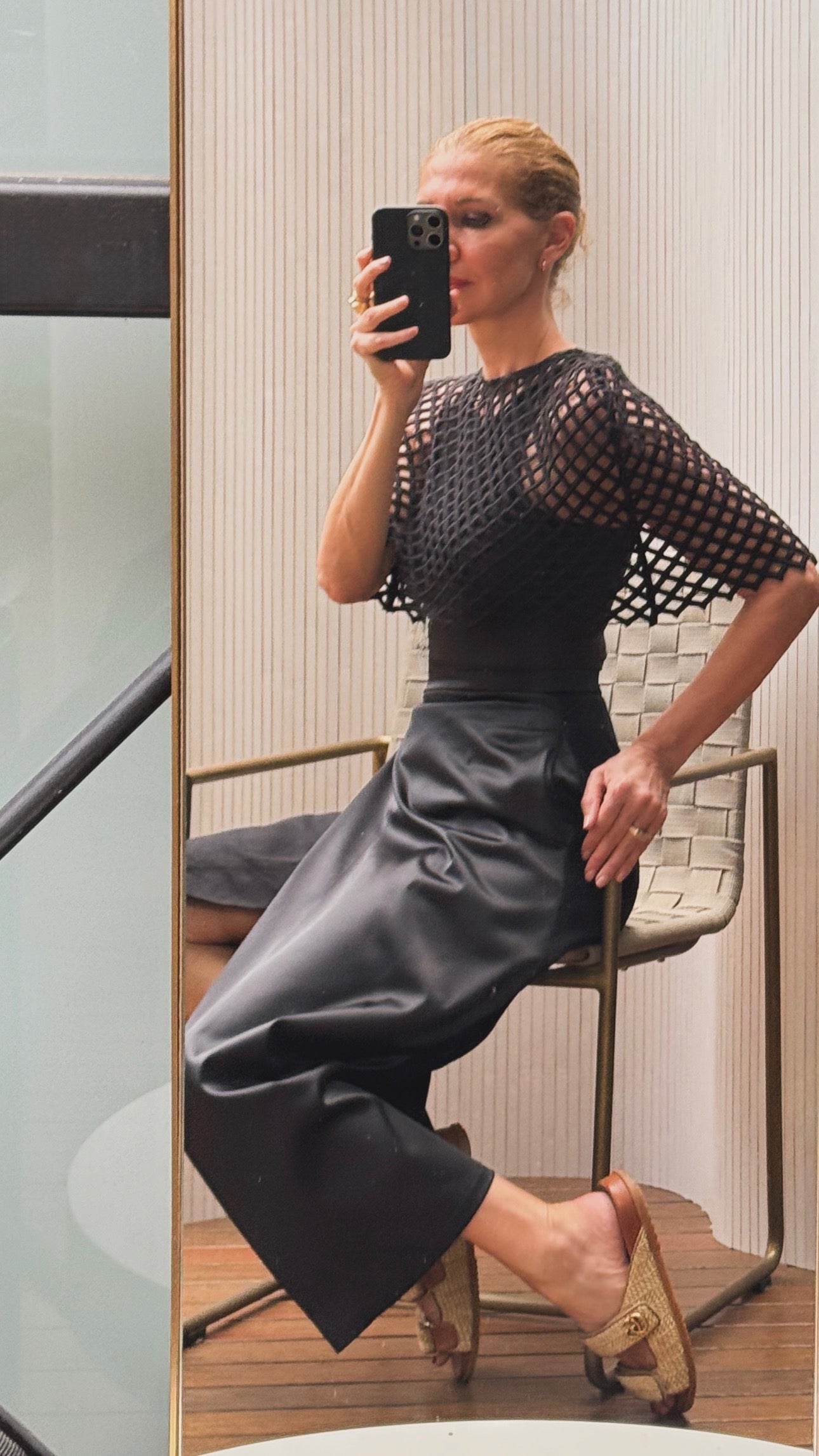 Villa Savoye Summer Capelet / Noir