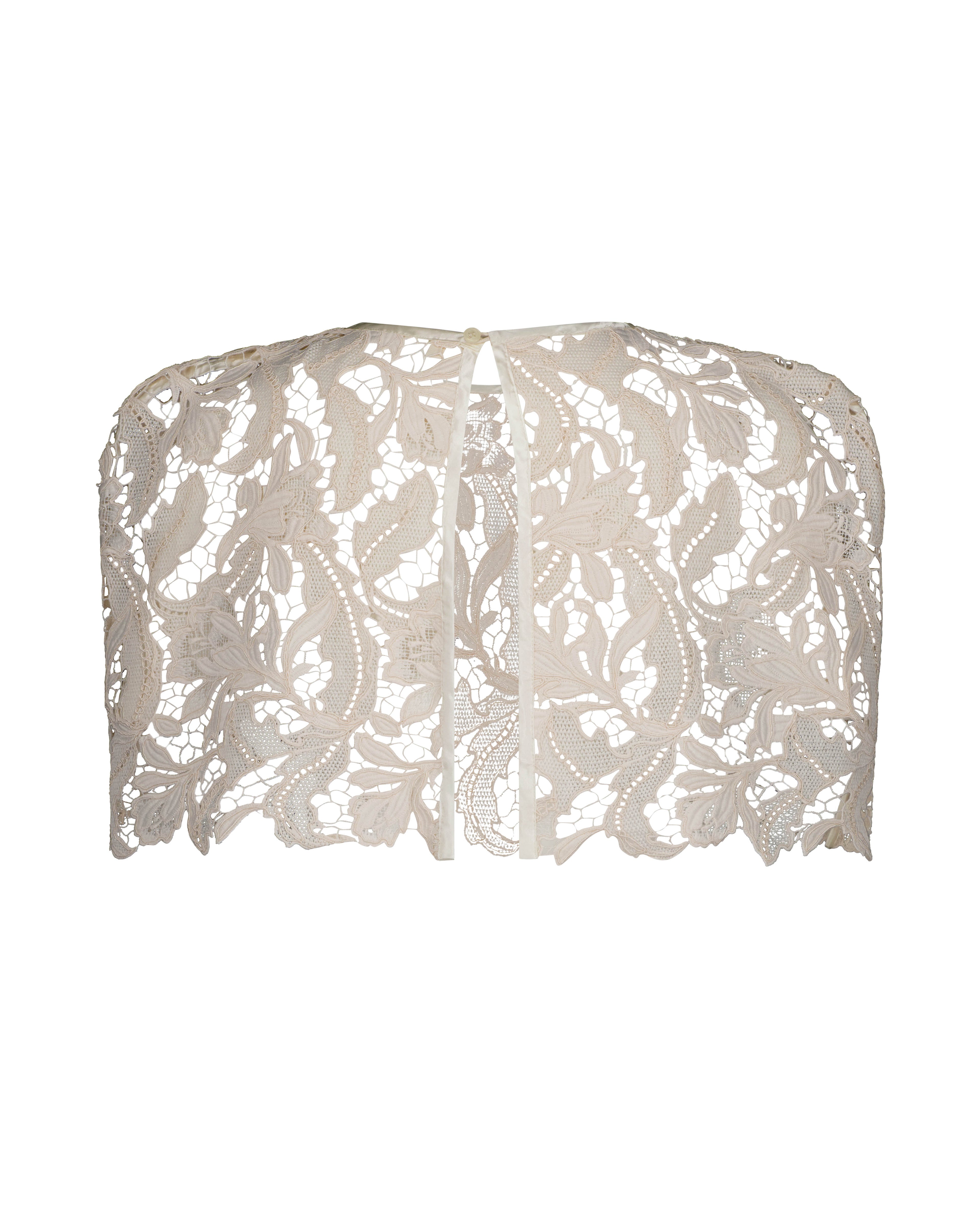 The Florentine Lace Capelet / Buttermilk