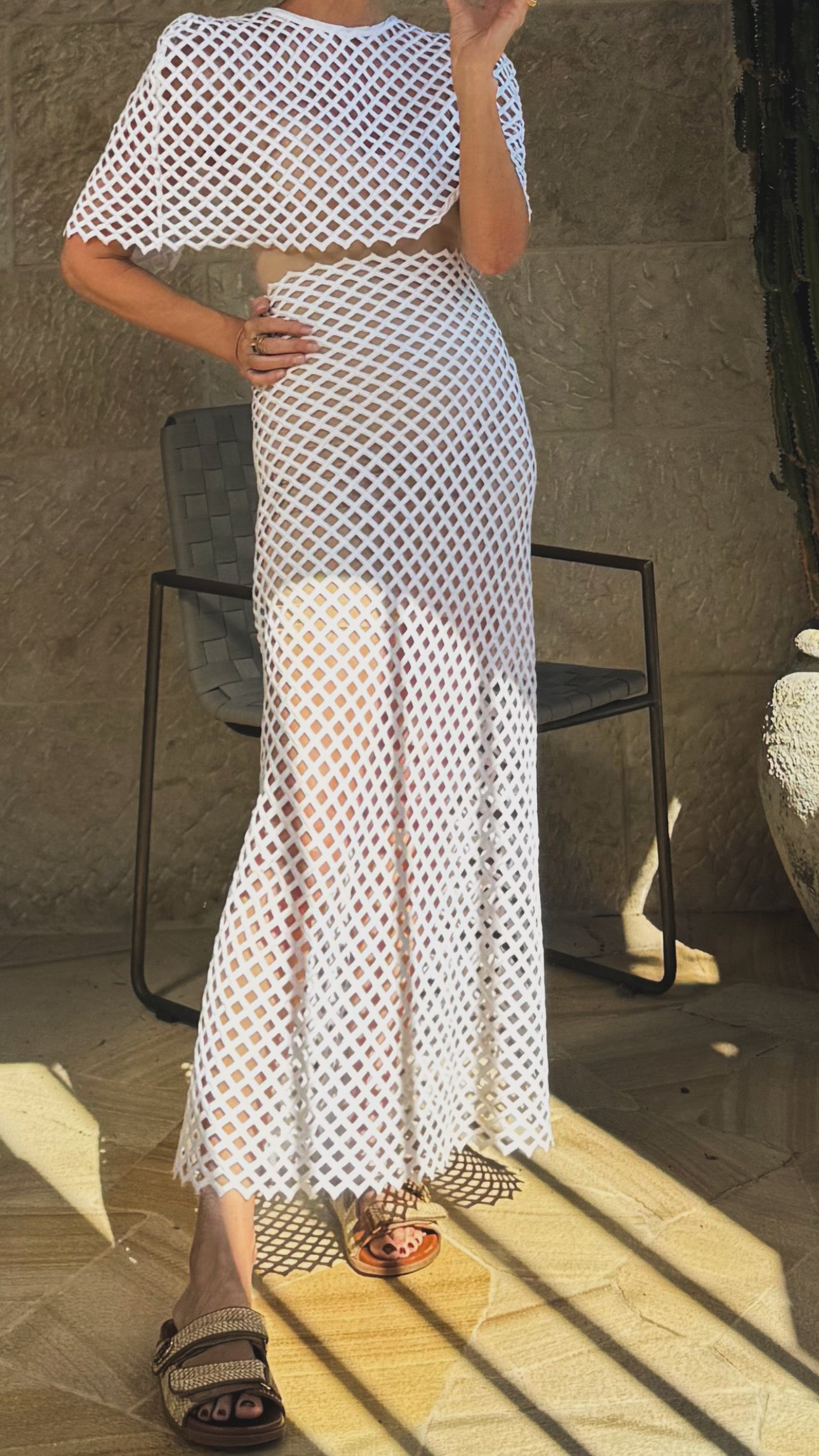 Villa Savoye Skirt / Bianco