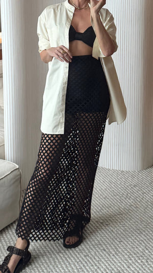 Villa Savoye Skirt in Noir