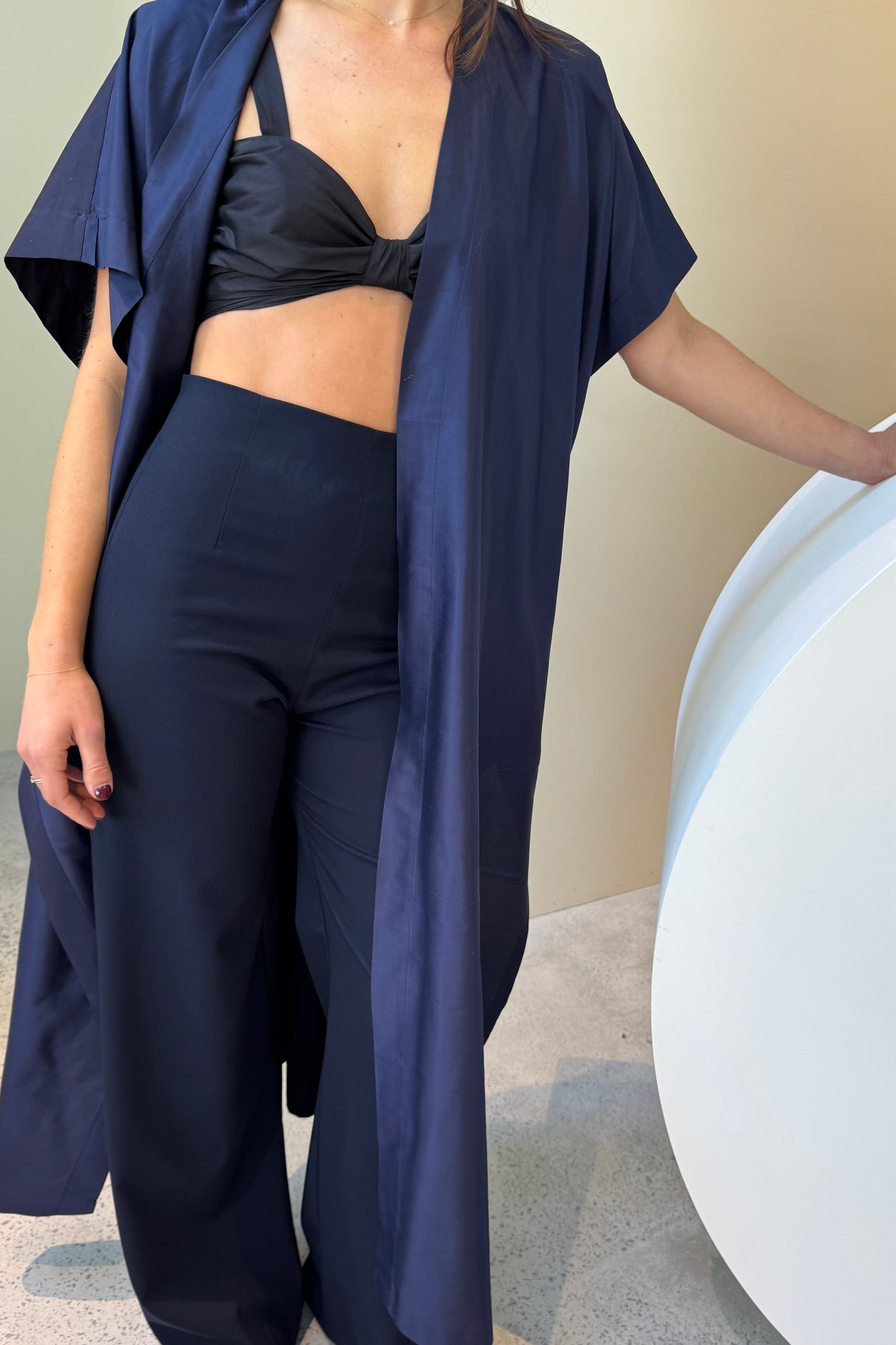 Fortuna Fine Wool Pant / Navy