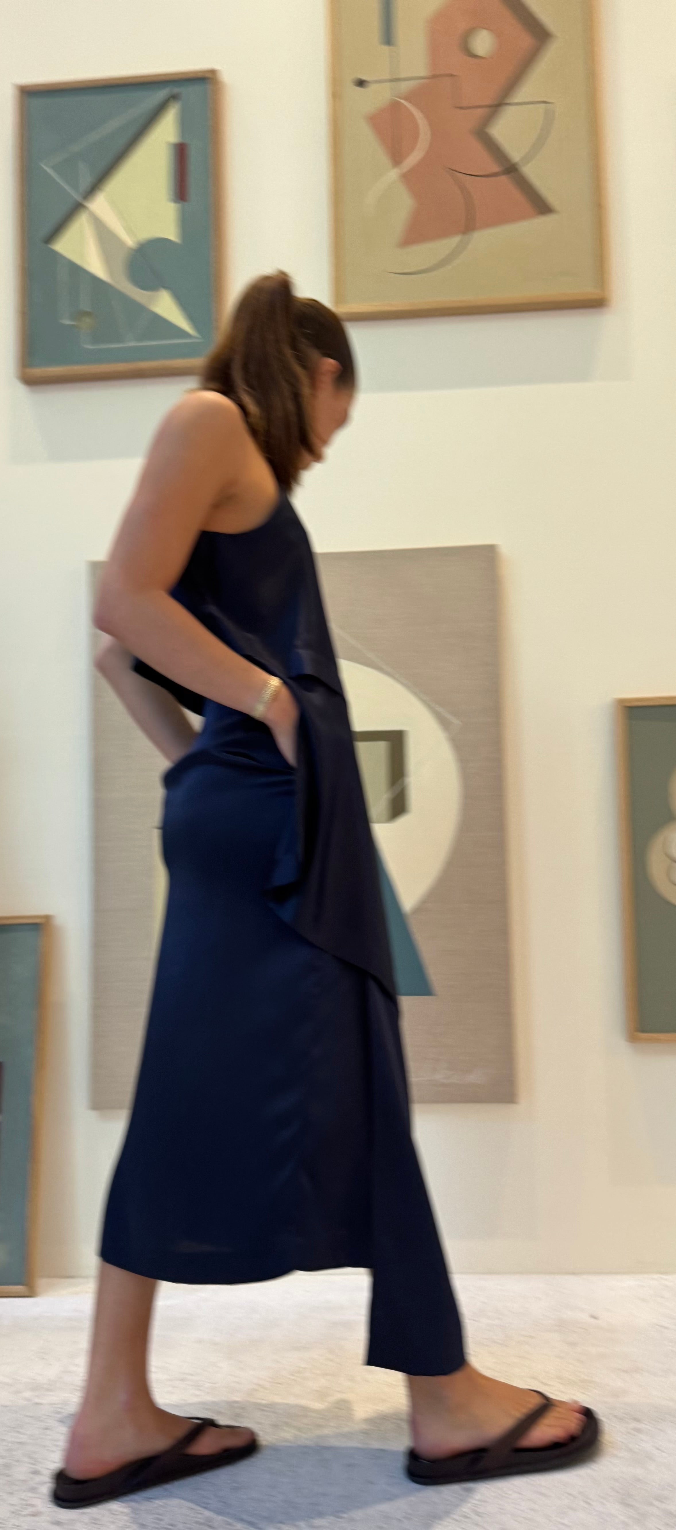 La Roche Silk Top / French Navy