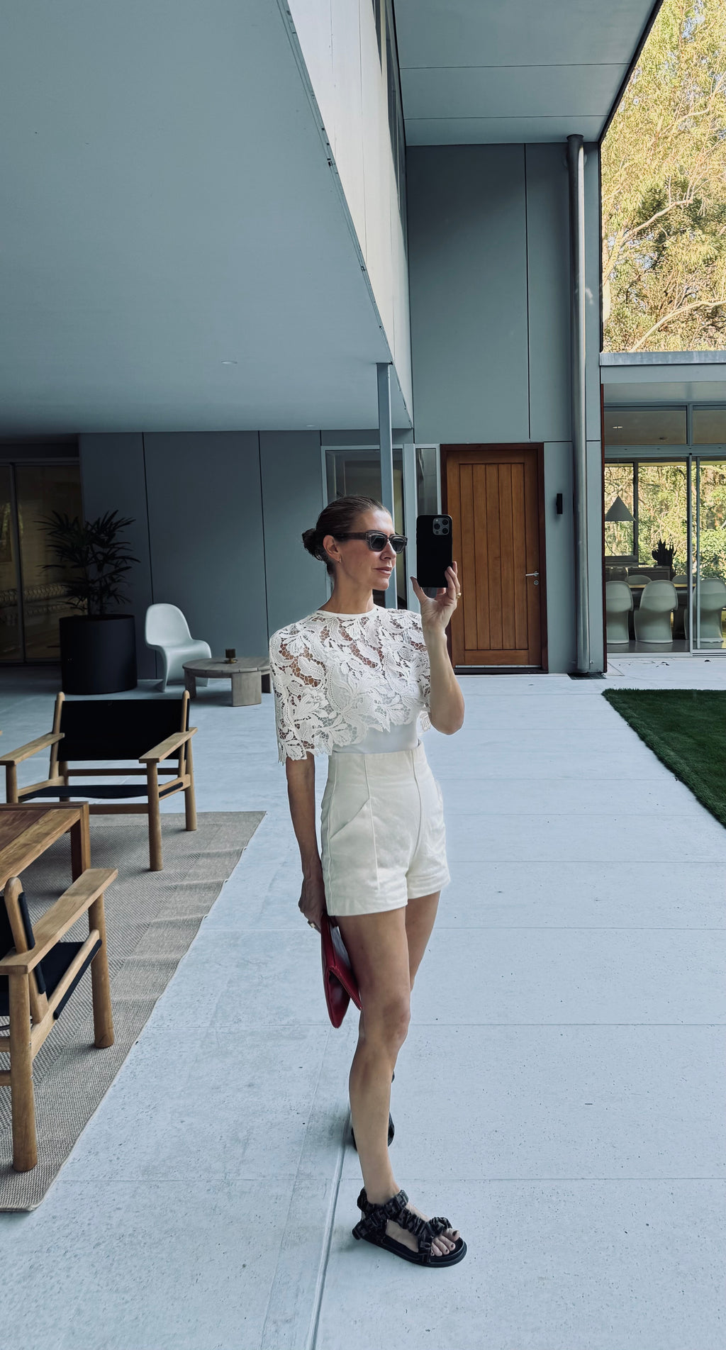 The Florentine Lace Capelet / Buttermilk