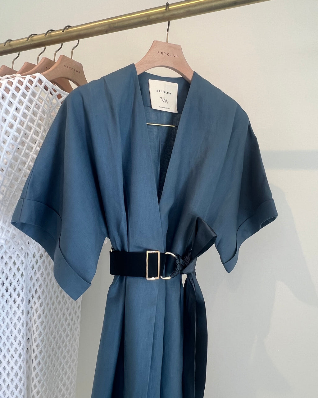 Paradiso Wrap Dress Long / Cielo