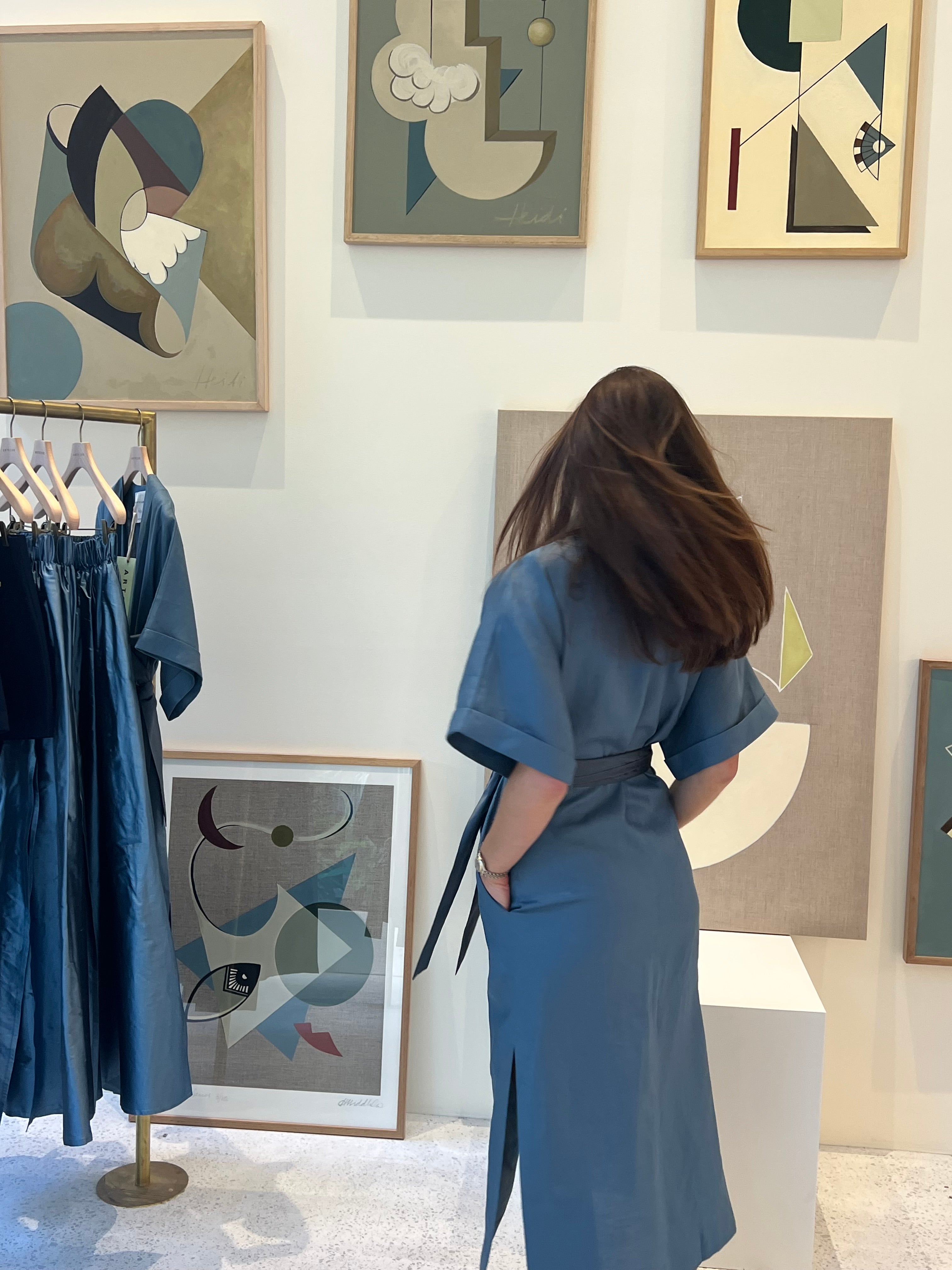 Paradiso Wrap Dress Long / Cielo