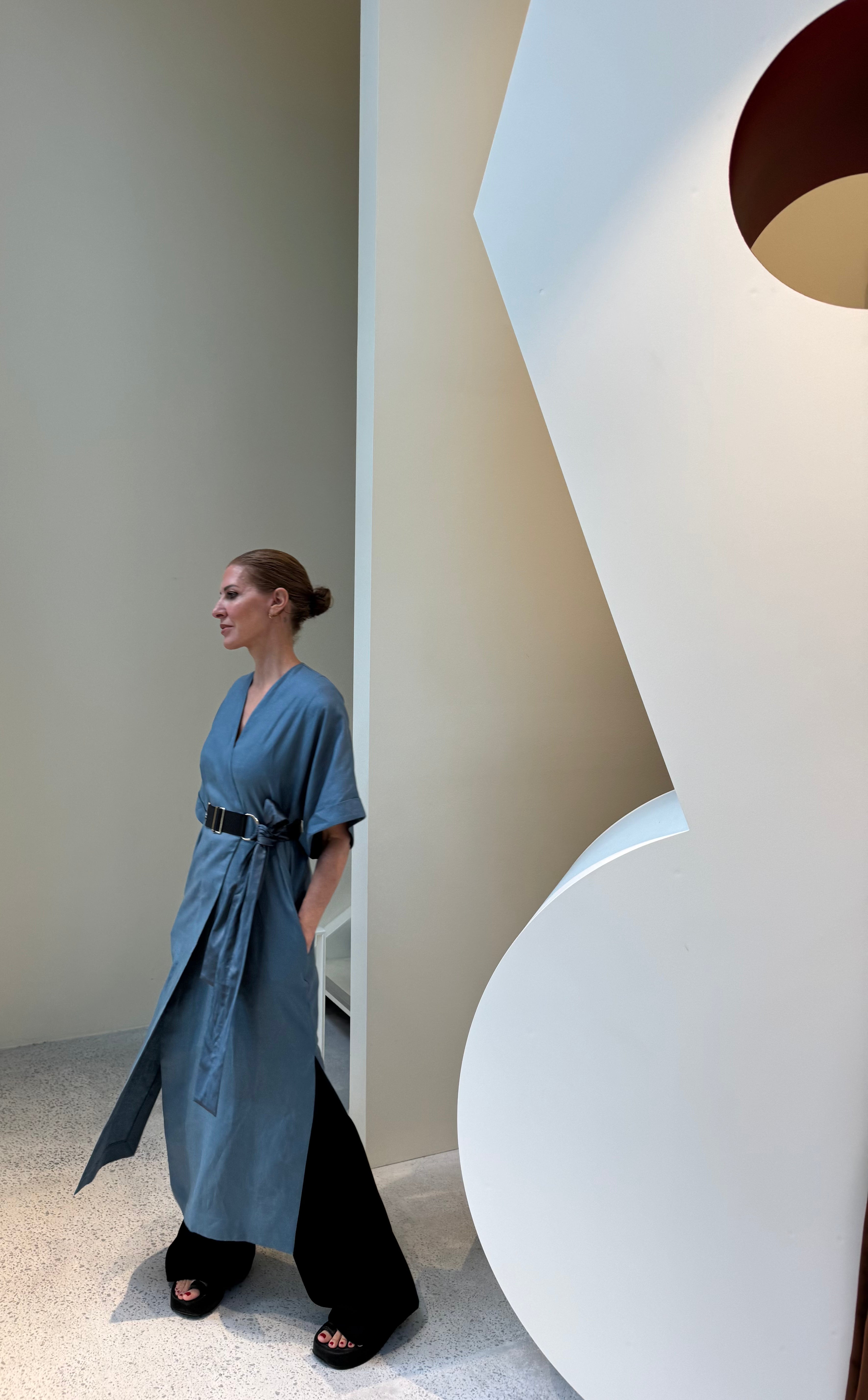 Paradiso Wrap Dress Long / Ciel