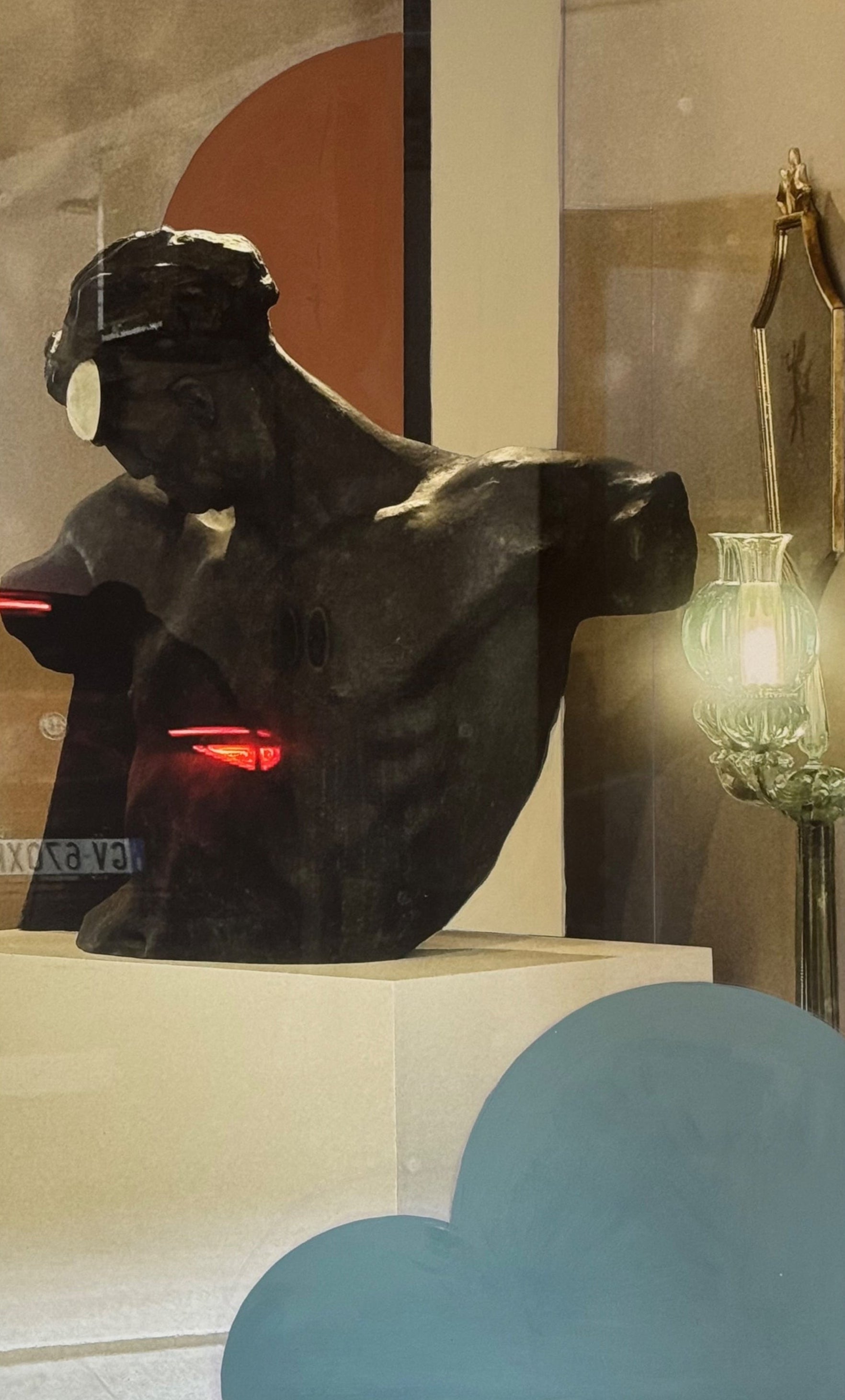 Rita Fancsaly Milano. Hand Painted Photographic Print
