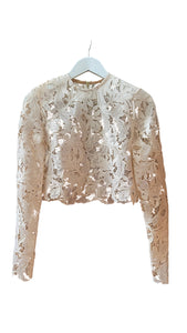 The Florentine Lace Top Buttermilk