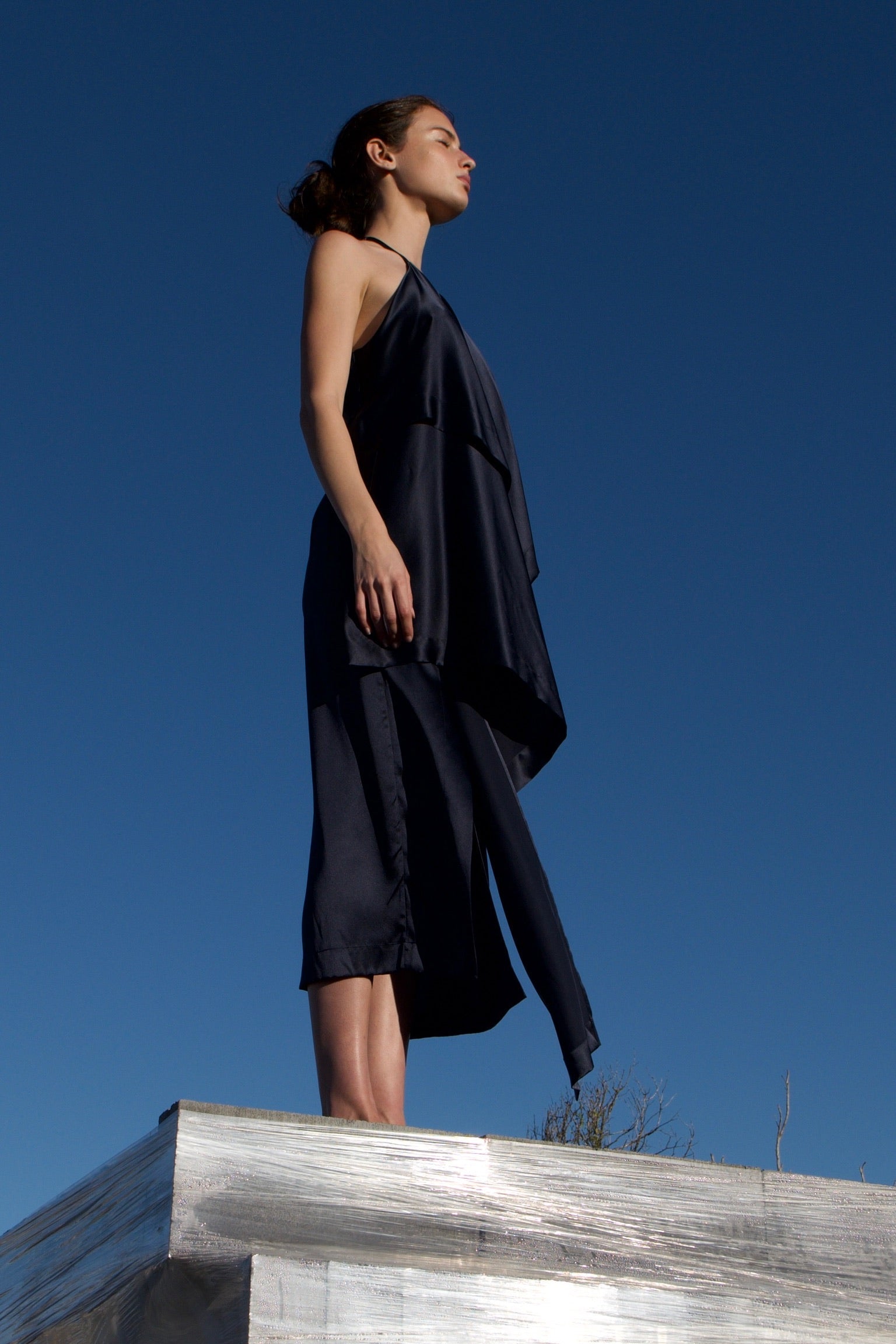 La Roche Silk Top / French Navy