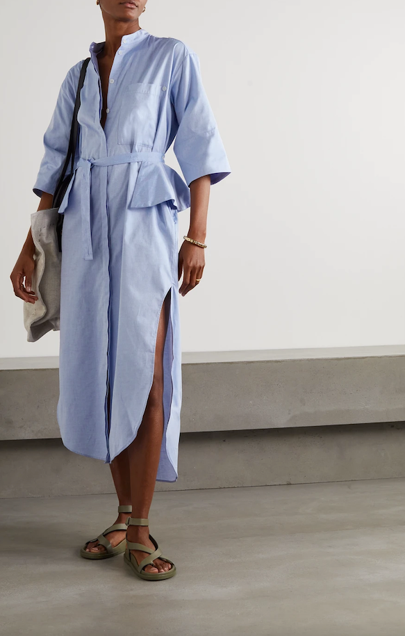 Florican Shirt Dress Pale Blue