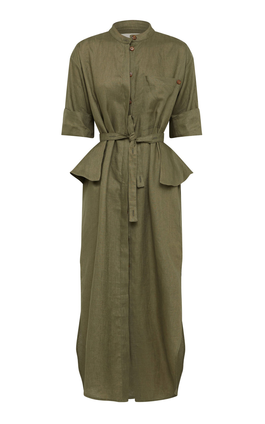 Florican Shirt Dress Khaki